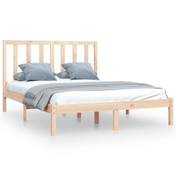 vidaXL Estructura de cama madera maciza de pino 120x200 cm