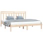 vidaXL Estructura de cama de madera maciza 200x200 cm