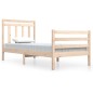vidaXL Estructura de cama madera maciza 90x200 cm