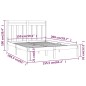 vidaXL Estructura cama madera maciza king size marrón miel 150x200 cm vidaXL Estructura cama madera maciza king size marrón miel 150x200 cm
