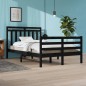 vidaXL Estructura de cama madera maciza negro 120x200 cm vidaXL Estructura de cama madera maciza negro 120x200 cm