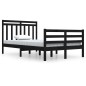 vidaXL Estructura de cama madera maciza negro 120x200 cm vidaXL Estructura de cama madera maciza negro 120x200 cm