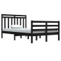 vidaXL Estructura de cama madera maciza negro 120x200 cm vidaXL Estructura de cama madera maciza negro 120x200 cm