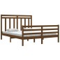 vidaXL Estructura de cama madera maciza de pino marrón miel 160x200 cm vidaXL Estructura de cama madera maciza de pino marrón miel 160x200 cm