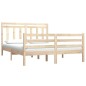 vidaXL Estructura de cama madera maciza 120x190 cm vidaXL Estructura de cama madera maciza 120x190 cm
