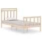 vidaXL Estructura de cama madera maciza 75x190 cm vidaXL Estructura de cama madera maciza 75x190 cm