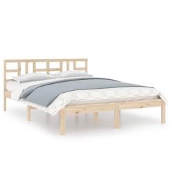 vidaXL Estructura de cama madera maciza 150x200 cm