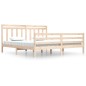 vidaXL Estructura de cama de madera maciza 200x200 cm vidaXL Estructura de cama de madera maciza 200x200 cm