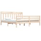 vidaXL Estructura de cama de madera maciza 200x200 cm vidaXL Estructura de cama de madera maciza 200x200 cm