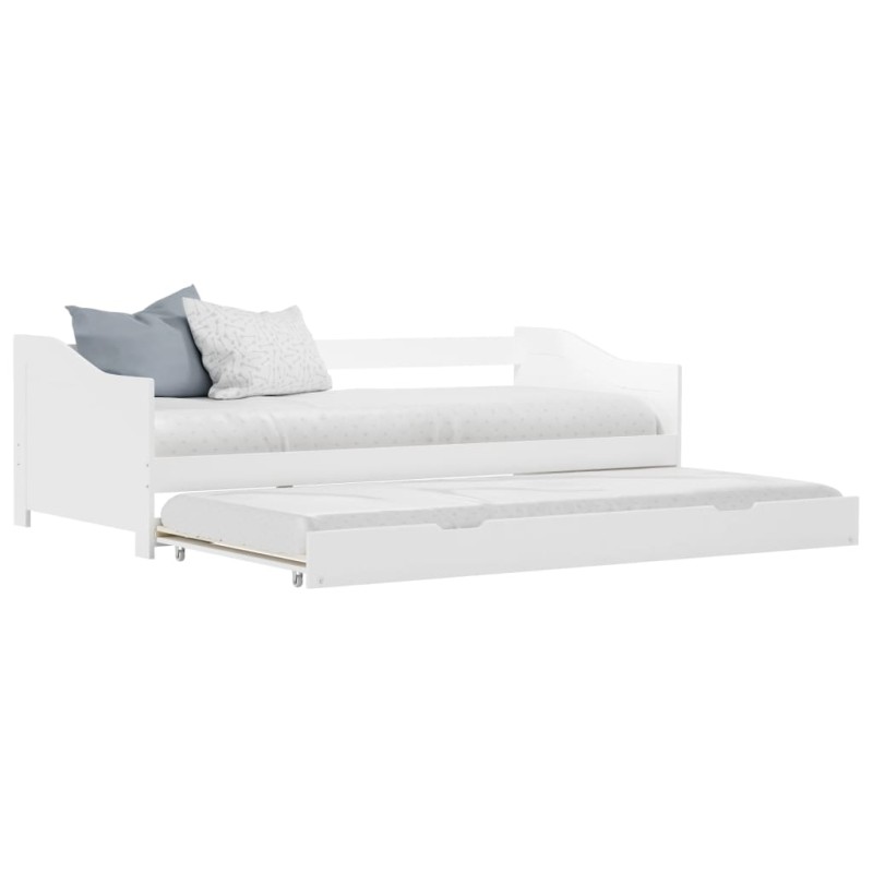 vidaXL Estructura de sofá cama madera de pino blanco 90x200 cm vidaXL Estructura de sofá cama madera de pino blanco 90x200 cm
