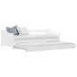 vidaXL Estructura de sofá cama madera de pino blanco 90x200 cm vidaXL Estructura de sofá cama madera de pino blanco 90x200 cm
