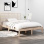 vidaXL Estructura de cama madera maciza de pino 140x190 cm vidaXL Estructura de cama madera maciza de pino 140x190 cm