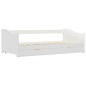 vidaXL Estructura de sofá cama madera de pino blanco 90x200 cm vidaXL Estructura de sofá cama madera de pino blanco 90x200 cm