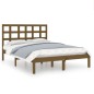 vidaXL Estructura de cama madera maciza marrón miel 140x200 cm vidaXL Estructura de cama madera maciza marrón miel 140x200 cm