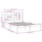vidaXL Estructura de cama madera maciza marrón miel 140x200 cm vidaXL Estructura de cama madera maciza marrón miel 140x200 cm