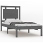 vidaXL Estructura de cama madera maciza de pino gris 90x200 cm vidaXL Estructura de cama madera maciza de pino gris 90x200 cm