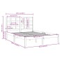 vidaXL Estructura de cama de madera maciza 200x200 cm vidaXL Estructura de cama de madera maciza 200x200 cm