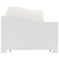 vidaXL Estructura de sofá cama madera de pino blanco 90x200 cm vidaXL Estructura de sofá cama madera de pino blanco 90x200 cm