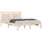 vidaXL Estructura de cama madera maciza de pino 140x190 cm