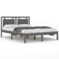 vidaXL Estructura de cama de madera maciza blanca 140x190 cm vidaXL Estructura de cama de madera maciza blanca 140x190 cm
