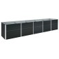 vidaXL Arriate de acero galvanizado gris antracita 400x80x45 cm vidaXL Arriate de acero galvanizado gris antracita 400x80x45 cm