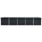 vidaXL Arriate de acero galvanizado gris antracita 400x80x45 cm vidaXL Arriate de acero galvanizado gris antracita 400x80x45 cm