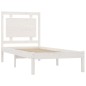 vidaXL Estructura de cama individual madera maciza blanca 90x190 cm vidaXL Estructura de cama individual madera maciza blanca 90x190 cm
