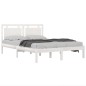 vidaXL Estructura de cama madera maciza King Size blanca 150x200 cm vidaXL Estructura de cama madera maciza King Size blanca 150x200 cm