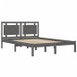 vidaXL Estructura de cama de madera maciza de pino gris 200x200 cm vidaXL Estructura de cama de madera maciza de pino gris 200x200 cm