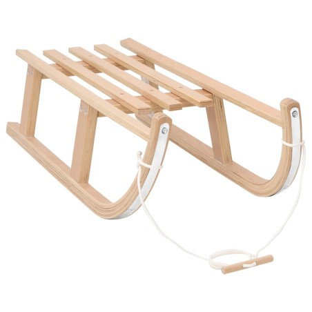 vidaXL Trineo de nieve madera contrachapada 90x36,5x25 cm
