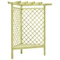 vidaXL Pérgola esquina y asiento madera pino impregnada 130x130x197 cm vidaXL Pérgola esquina y asiento madera pino impregnada 130x130x197 cm