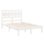 vidaXL Estructura de cama de madera maciza blanca 140x200 cm