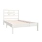vidaXL Estructura de cama madera maciza de pino blanca 90x200 cm vidaXL Estructura de cama madera maciza de pino blanca 90x200 cm