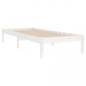 vidaXL Estructura de cama madera maciza de pino blanca 90x200 cm vidaXL Estructura de cama madera maciza de pino blanca 90x200 cm
