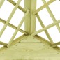vidaXL Pérgola esquina y asiento madera pino impregnada 130x130x197 cm vidaXL Pérgola esquina y asiento madera pino impregnada 130x130x197 cm