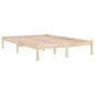 vidaXL Estructura de cama madera maciza de pino 140x190 cm