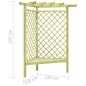 vidaXL Pérgola esquina y asiento madera pino impregnada 130x130x197 cm vidaXL Pérgola esquina y asiento madera pino impregnada 130x130x197 cm