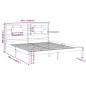 vidaXL Estructura de cama de madera maciza 200x200 cm vidaXL Estructura de cama de madera maciza 200x200 cm