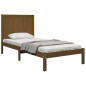 vidaXL Estructura de cama madera maciza de pino marrón miel 100x200 cm vidaXL Estructura de cama madera maciza de pino marrón miel 100x200 cm