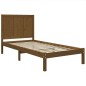 vidaXL Estructura de cama madera maciza de pino marrón miel 100x200 cm vidaXL Estructura de cama madera maciza de pino marrón miel 100x200 cm