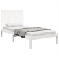 vidaXL Estructura de cama madera maciza de pino blanco 100x200 cm
