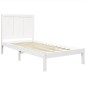 vidaXL Estructura de cama madera maciza de pino blanco 100x200 cm