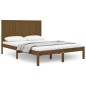 vidaXL Estructura de cama madera maciza de pino marrón miel 120x200 cm vidaXL Estructura de cama madera maciza de pino marrón miel 120x200 cm