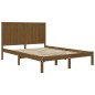 vidaXL Estructura de cama madera maciza de pino marrón miel 120x200 cm vidaXL Estructura de cama madera maciza de pino marrón miel 120x200 cm