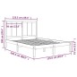 vidaXL Estructura de cama madera maciza de pino marrón miel 120x200 cm vidaXL Estructura de cama madera maciza de pino marrón miel 120x200 cm