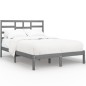 vidaXL Estructura de cama de madera maciza blanca 140x190 cm vidaXL Estructura de cama de madera maciza blanca 140x190 cm