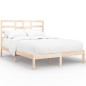 vidaXL Estructura de cama madera maciza de pino 140x190 cm vidaXL Estructura de cama madera maciza de pino 140x190 cm