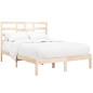 vidaXL Estructura de cama madera maciza de pino 140x190 cm vidaXL Estructura de cama madera maciza de pino 140x190 cm