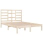 vidaXL Estructura de cama madera maciza de pino 140x190 cm vidaXL Estructura de cama madera maciza de pino 140x190 cm