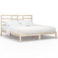 vidaXL Estructura de cama madera maciza 180x200 cm
